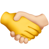 Handshake: No Skin Tone, Light Skin Tone, the design in this release