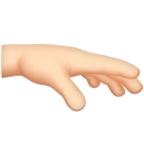 Palm Down Hand: Light Skin Tone, the design in this release