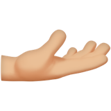 Palm up Hand: Medium-Light Skin Tone, the design in this release