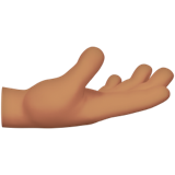 Palm up Hand: Medium Skin Tone, the design in this release