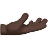 Palm up Hand: Dark Skin Tone, the design in this release