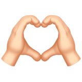 Heart Hands: Light Skin Tone, the design in this release