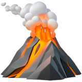 Volcano as drawn by Apple in iOS 16.4
