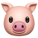 Pig Face as drawn by Apple in iOS 16.4