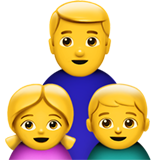 Family: Man, Girl, Boy, the previous design