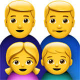 Family: Man, Man, Girl, Boy, the previous design