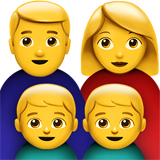 Family: Man, Woman, Boy, Boy, the previous design