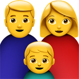 Family: Man, Woman, Boy, the previous design