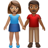 Woman and Man Holding Hands: Medium Skin Tone, Medium-Dark Skin Tone, the design in this release
