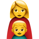 Family: Woman, Boy, the previous design