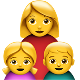 Family: Woman, Girl, Boy, the previous design