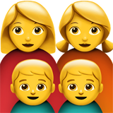Family: Woman, Woman, Boy, Boy, the previous design
