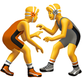 People Wrestling, the previous design