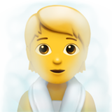Person in Steamy Room, the design in this release