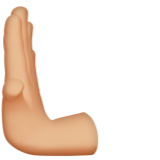 Leftwards Pushing Hand: Medium-Light Skin Tone, the design in this release