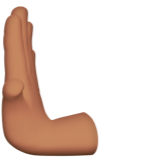Leftwards Pushing Hand: Medium Skin Tone, the design in this release