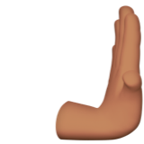 Rightwards Pushing Hand: Medium Skin Tone, the design in this release