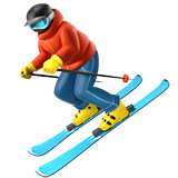 Skier as drawn by Apple in iOS 16.4