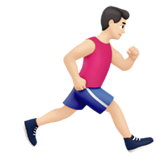 Man Running Facing Right: Light Skin Tone, the design in this release