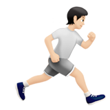 Person Running Facing Right: Light Skin Tone, the design in this release