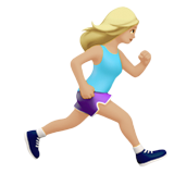 Woman Running Facing Right: Medium-Light Skin Tone, the design in this release