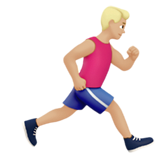 Man Running Facing Right: Medium-Light Skin Tone, the design in this release