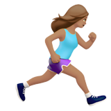 Woman Running Facing Right: Medium Skin Tone, the design in this release