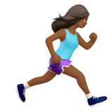 Woman Running Facing Right: Medium-Dark Skin Tone, the design in this release