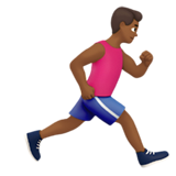 Man Running Facing Right: Medium-Dark Skin Tone, the design in this release