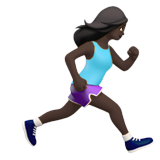Woman Running Facing Right: Dark Skin Tone, the design in this release