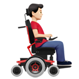 Man in Motorized Wheelchair Facing Right: Light Skin Tone, the design in this release