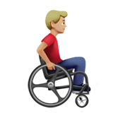 Man in Manual Wheelchair Facing Right: Medium-Light Skin Tone, the design in this release