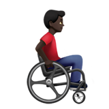 Man in Manual Wheelchair Facing Right: Dark Skin Tone, the design in this release
