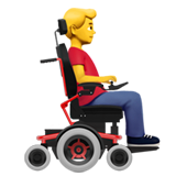 Man in Motorized Wheelchair Facing Right, the design in this release