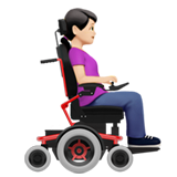 Woman in Motorized Wheelchair Facing Right: Light Skin Tone, the design in this release