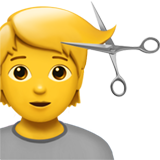 Person Getting Haircut, the design in this release