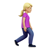 Woman Walking Facing Right: Medium-Light Skin Tone, the design in this release