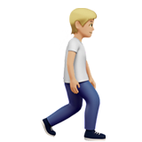 Person Walking Facing Right: Medium-Light Skin Tone, the design in this release