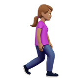 Woman Walking Facing Right: Medium Skin Tone, the design in this release