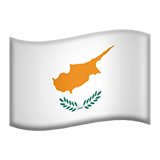 Flag: Cyprus as drawn by Apple in iOS 18.4