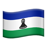 Flag: Lesotho as drawn by Apple in iOS 18.4