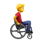 Man in Manual Wheelchair Facing Right, the previous design