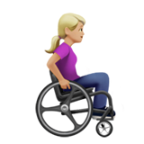 Woman in Manual Wheelchair Facing Right: Medium-Light Skin Tone, the previous design