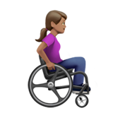 Woman in Manual Wheelchair Facing Right: Medium Skin Tone, the previous design