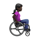 Woman in Manual Wheelchair Facing Right: Dark Skin Tone, the previous design