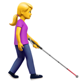 Woman with White Cane Facing Right, the previous design