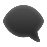 Left Speech Bubble as drawn by Apple in iOS 18.4