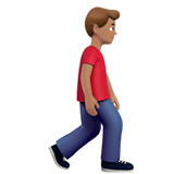 Man Walking Facing Right: Medium Skin Tone, the previous design