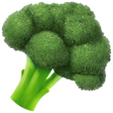 Broccoli as drawn by Apple in iOS 18.4