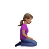 Woman Kneeling Facing Right: Medium Skin Tone, the previous design